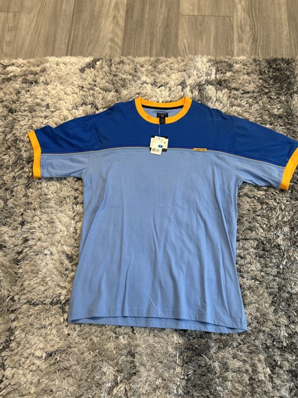 Us Polo Assn. Blue Bnwt Men S Xl U S Polo Assn Short Sleeve 2 Tone T Sz XL